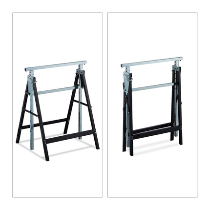 Chevalet de travail en acier, lot de 2