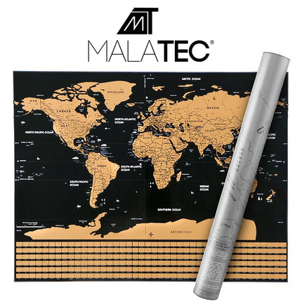 World map - scratch card with flags 23443