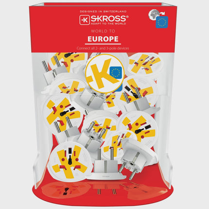 Welt zu Europa Reiseadapter, 220+ Länder