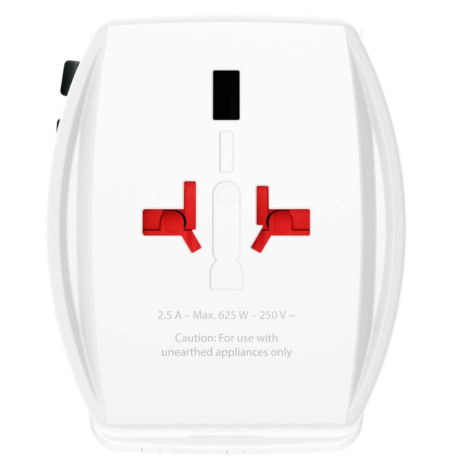 Weltreiseadapter MUV USB AC65PD USB-A+USB-C PD 65W ungeerdet