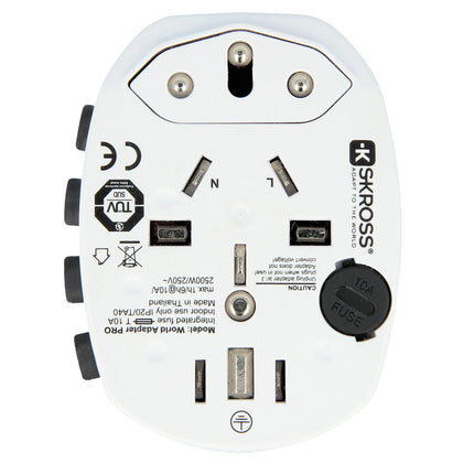 Weltreiseadapter PRO Grounded