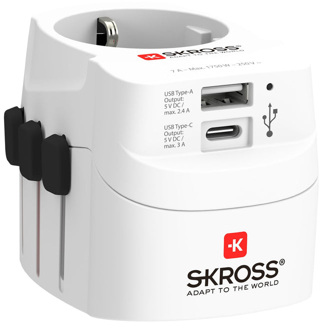 Weltreiseadapter PRO Light USB-A + USB-C
