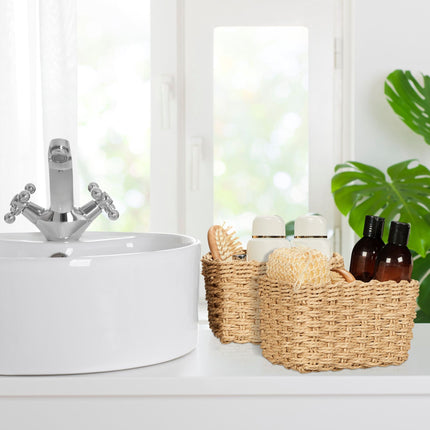 Panier de rangement tissé, lot de 3