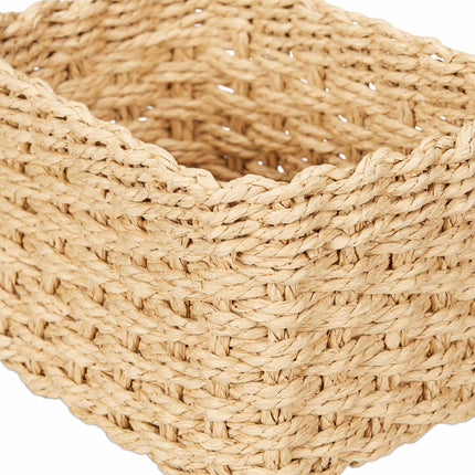 Panier de rangement tissé, lot de 3