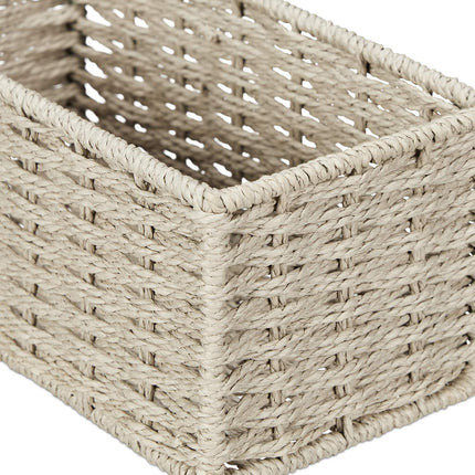 Woven storage basket, set of 4