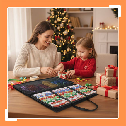 Geschenkpapiertasche mit Netztaschen