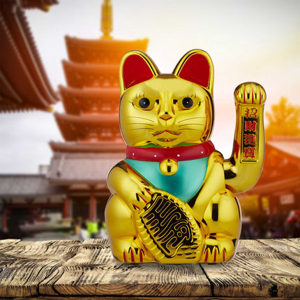 XL Winkekatze gold