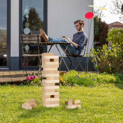 XL Wobble Tower Wood