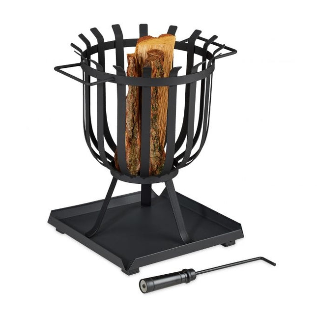 XL Feuerkorb mit Bodenplatte