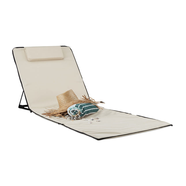 XXL Strandmatte mit Kissen und Tragetasche