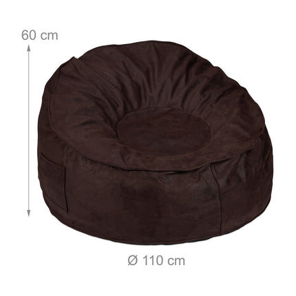XXL Beanbag in suede look
