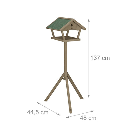 XXL-Vogelhaus mit Ständer – wetterfest, aus Tannenholz