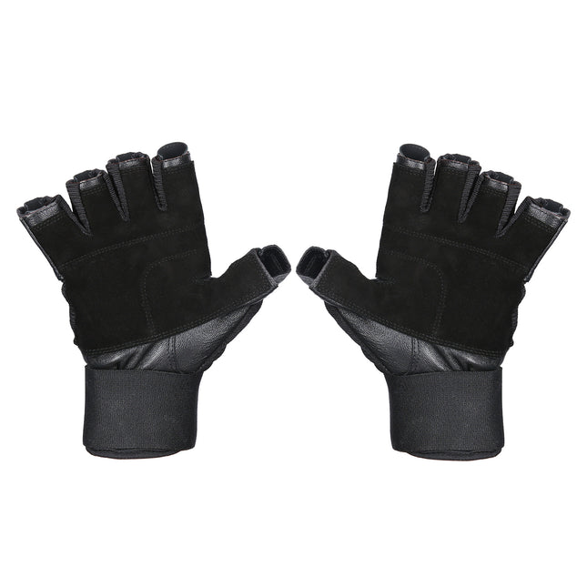 XXL schwarze Fitnesshandschuhe – Robustes, atmungsaktives Design