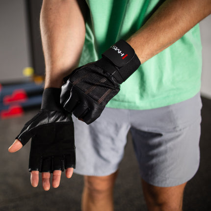 XXL schwarze Fitnesshandschuhe – Robustes, atmungsaktives Design