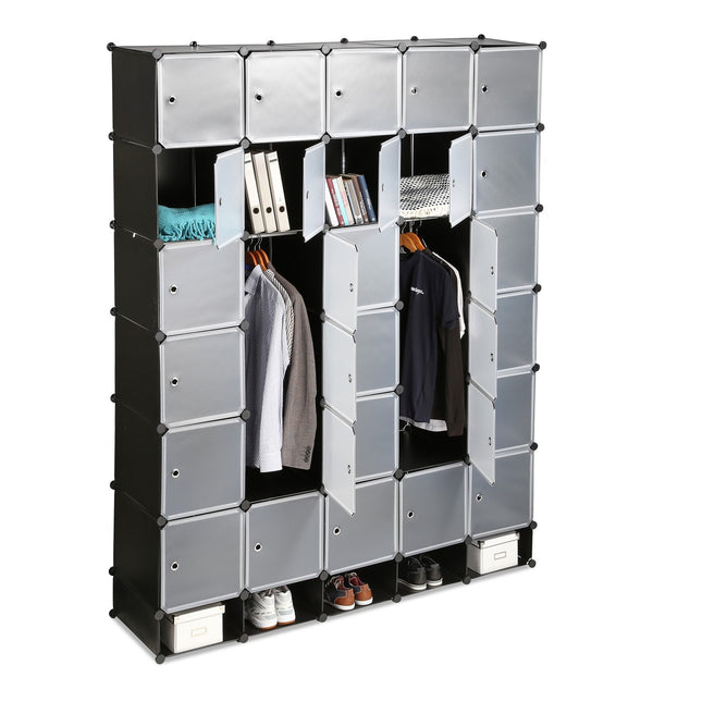 XXL Modulares Kleiderschranksystem mit 25 Fächern
