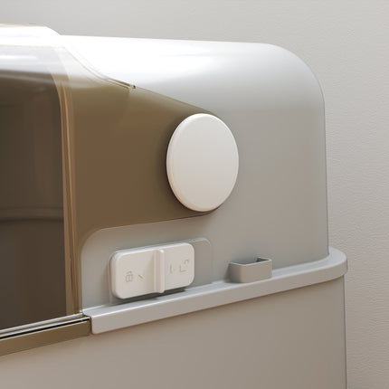 XXL Edelstahl-Katzentoilette, leicht zu reinigen, für große Katzen