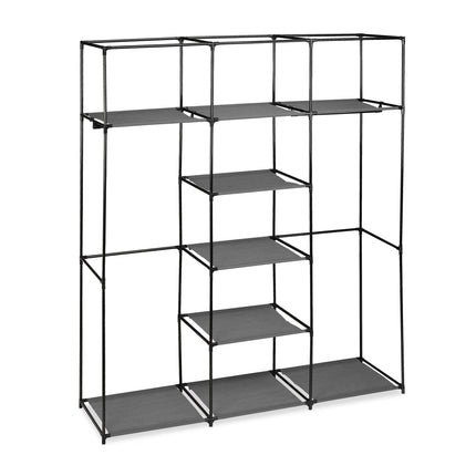 XXL Stoffkleiderschrank mit 2 Kleiderstangen