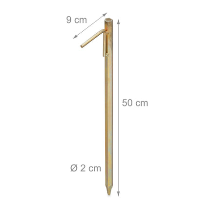 Zemní kotva XXL 50 cm, sada 4 ks