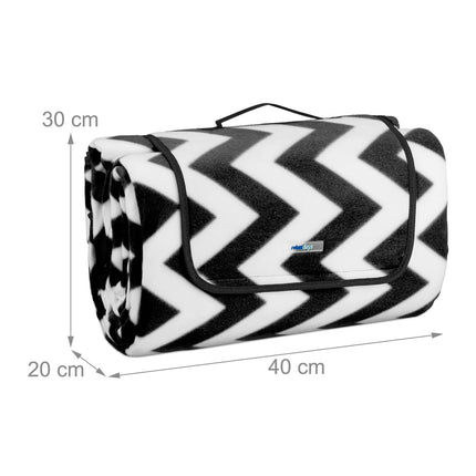 Couverture de pique-nique XXL à motif zigzag