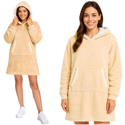 XXL sweatshirt - beige blanket Ruhhy 26146