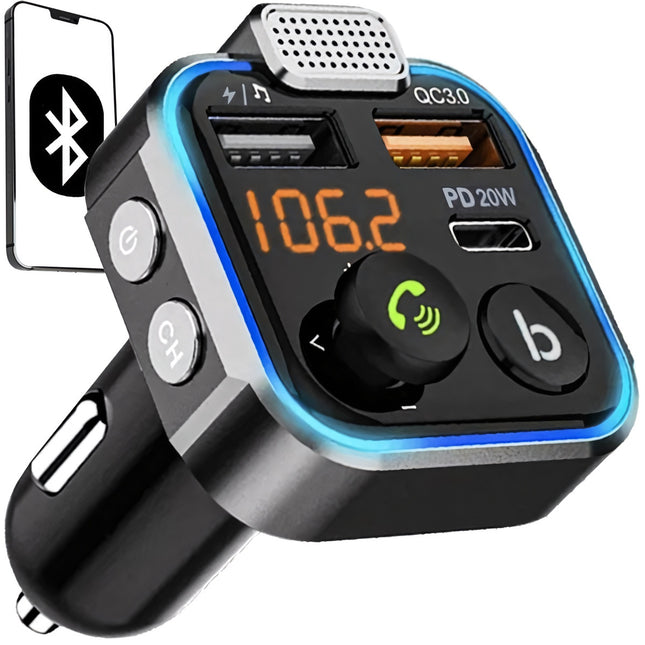 Xtrobb 22355 FM Bluetooth-Sender/Ladegerät 