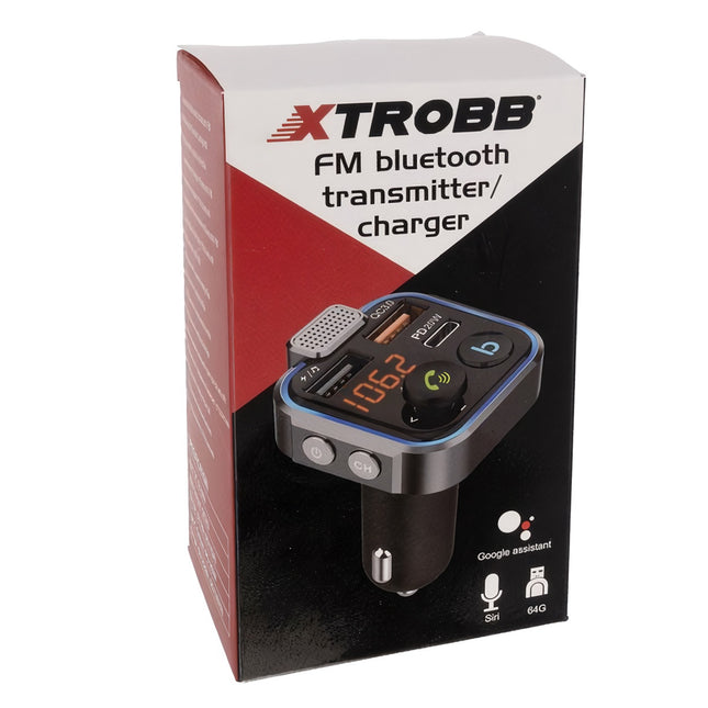Xtrobb 22355 FM Bluetooth-Sender/Ladegerät 