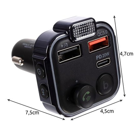 Xtrobb 22355 FM Bluetooth-Sender/Ladegerät 