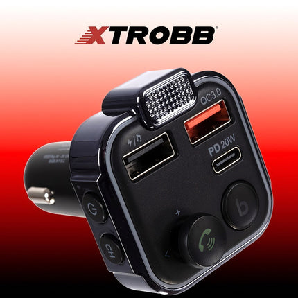 Xtrobb 22355 FM Bluetooth-Sender/Ladegerät 