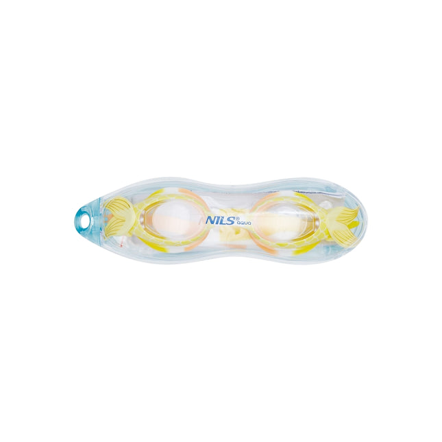 Gelbe Junior Meerjungfrauen-Schwimmbrille, Antibeschlaggläser