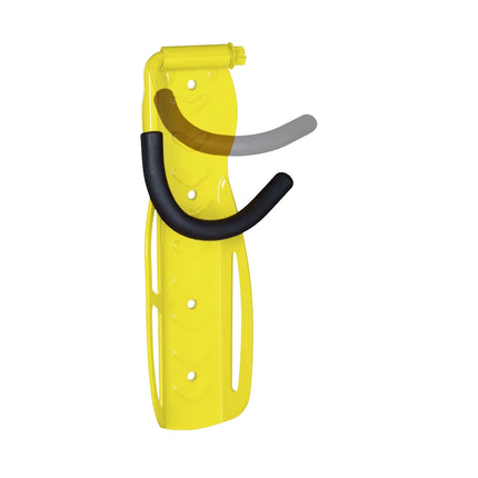 Gelber Fahrradhalter Wand 2er Set