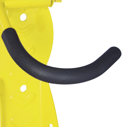 Gelber Fahrradhalter Wand 2er Set