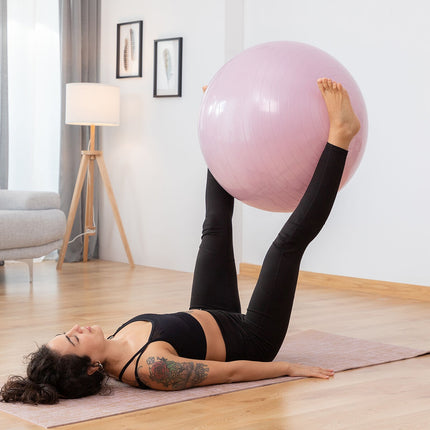 Yogaball mit Stabilitätsring und Widerstandsbändern Ashtanball InnovaGoods