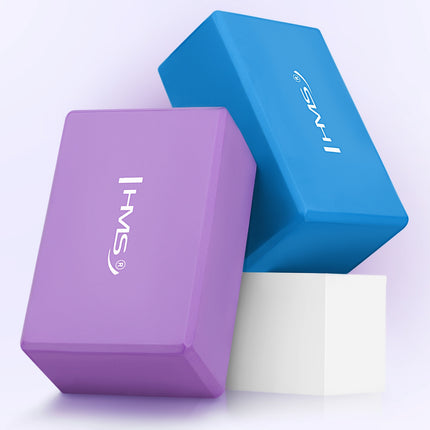 Yogablock, Blau, Schaumstoff, Leicht, Rutschfest