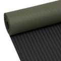 Yogamatte 4mm dick, Waldgrün/Schwarz