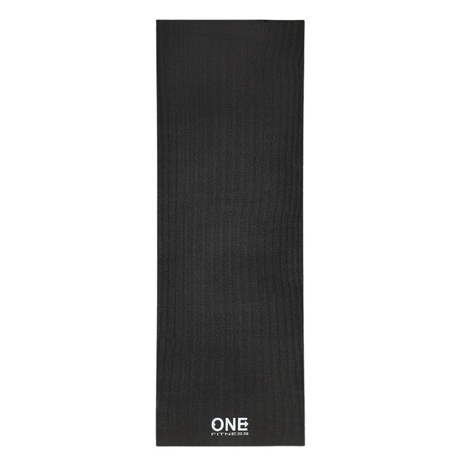 Yogamatte, Schwarz, Rutschfest, 6mm Dicke