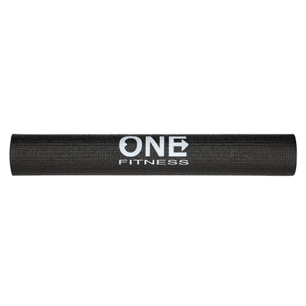 Yoga Mat, Black, Non-Slip, 6mm Thickness