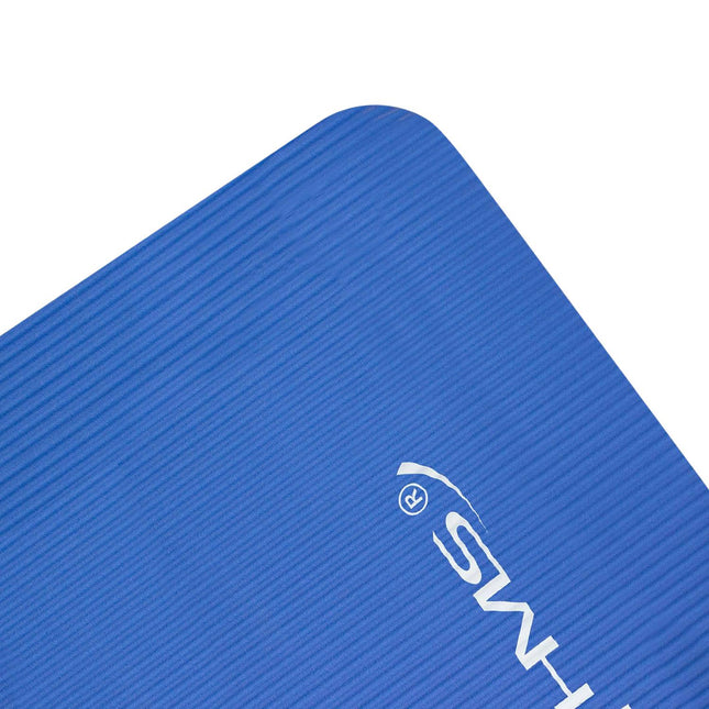 Yogamatte, rutschfest, 6mm dick, blau