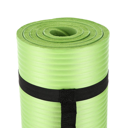 Yoga Mat, Non-Slip, 6mm Thick, Green