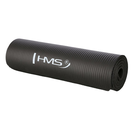 Yoga Mat, Non-Slip, Black, 12  mm Thickness