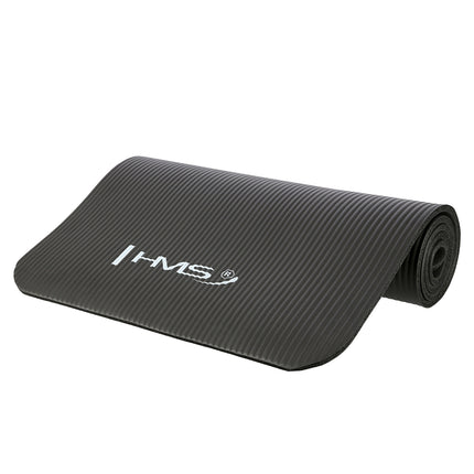 Yoga Mat, Non-Slip, Black, 12  mm Thickness