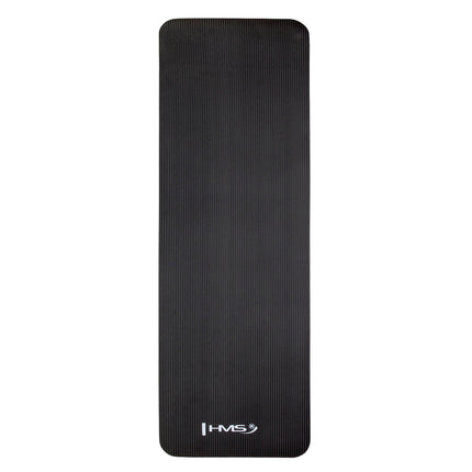 Yoga Mat, Non-Slip, Black, 12  mm Thickness