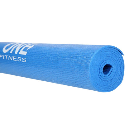 Podložka na jógu, protiskluzová, modrá, One Fitness