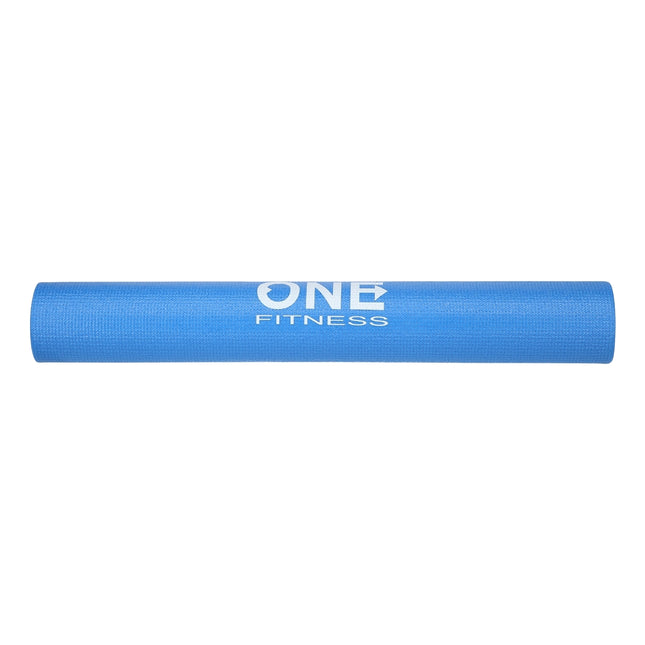 Yogamatte, rutschfest, blau, One Fitness
