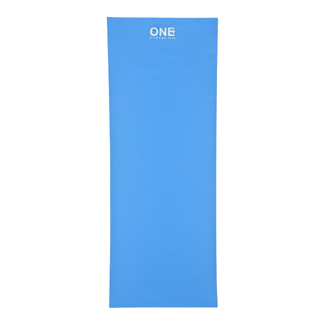 Yogamatte, rutschfest, blau, One Fitness