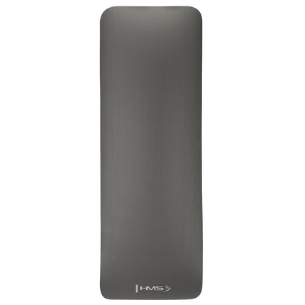 Yogamatte, rutschfest, Grau, 6 mm Dicke