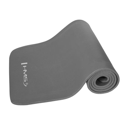 Yogamatte, rutschfest, grau, 6 mm Dicke