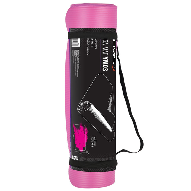 Yogamatte, Rosa, Rutschfest, 6mm Dicke