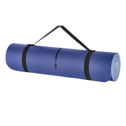 Yoga Mat TPE, Dark Blue, Non-Slip, 10mm Thick