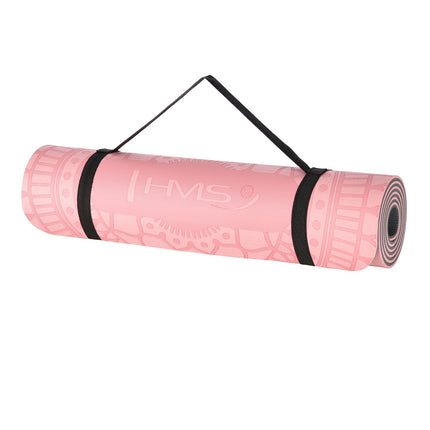 Yoga Mat TPE, Light Pink, Non-Slip, 10mm