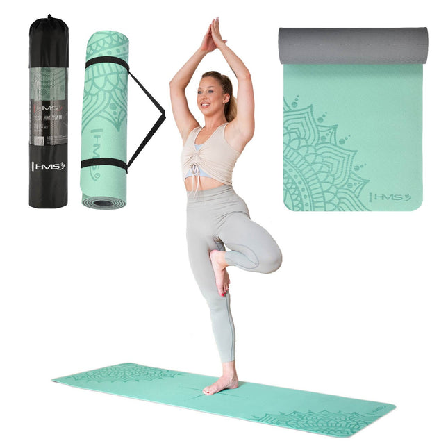 Yogamatte TPE Mint – rutschfest, umweltfreundlich